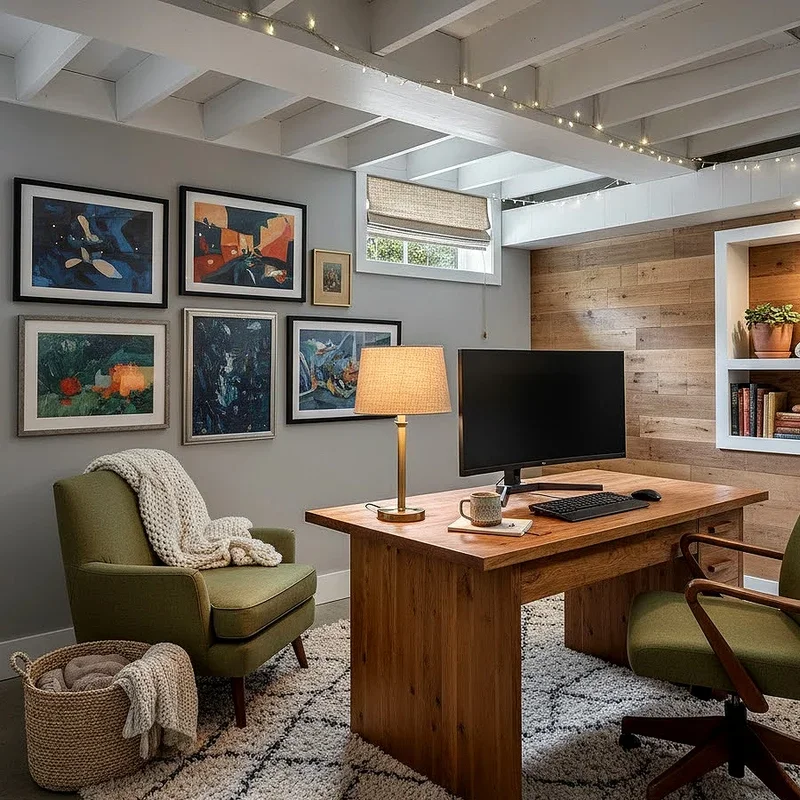 Home office basement